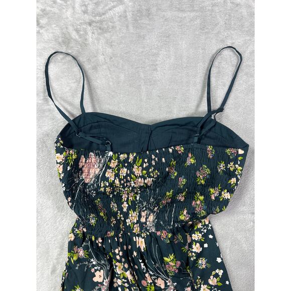 Band of Gypsies Floral Wide Leg Romper XS Boho Spring Festival Jumpsuit - Picture 7 of 8